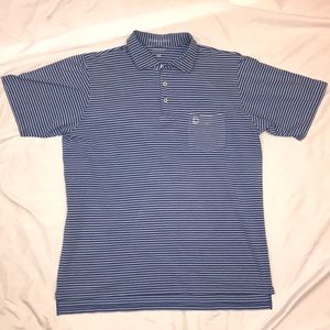 B. Draddy Pima Cotton Striped Greg Polo